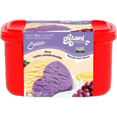 SORVETE GELONI 2LT UVA+LEITE CONDENSADO