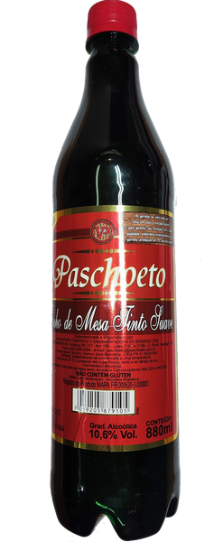 VINHO PASCHOETO 880ML TINTO SUAVE PET