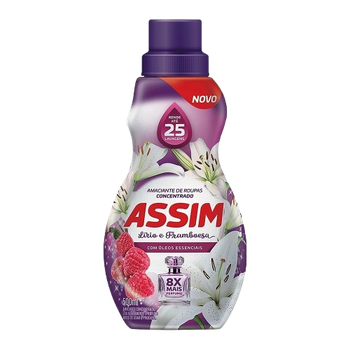Amaciante Roupa Assim Roxo Lirios/Framboesa 500ml