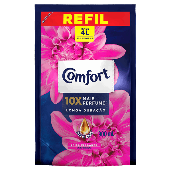 Amaciante Roupa Comfort Conc Brisa Elegante Sache 900ml