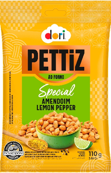 Amendoim Pettiz Lemon Pepper 110gr