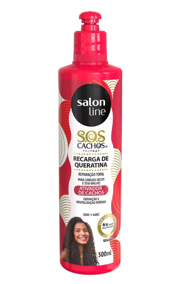 Ativador Salon Line Cachos Queratina Recarga 300ml