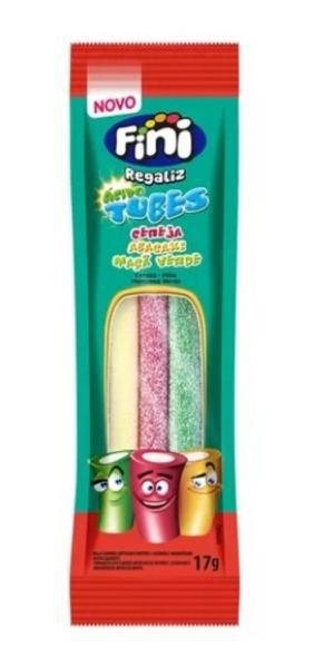 Bala Fini Gelatina Tubes Cores 15gr