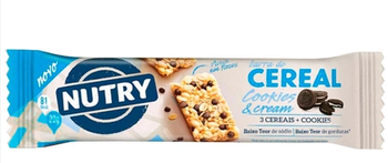 Barra Cereal Nutry Cookies e Cream 22gr