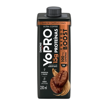 Bebida Lactea Yopro 15g Energ. Boost Cappuccino 250ml