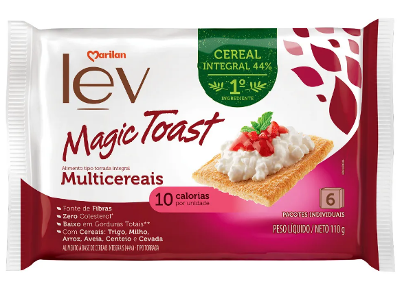 Biscoito Marilan Magic Toast Multi Cereais 110gr