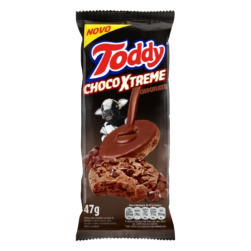 Biscoito Toddy Cookie Chocolate Chocoxtreme 47gr