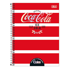 Caderno Tilibra Coca Cola 160fls