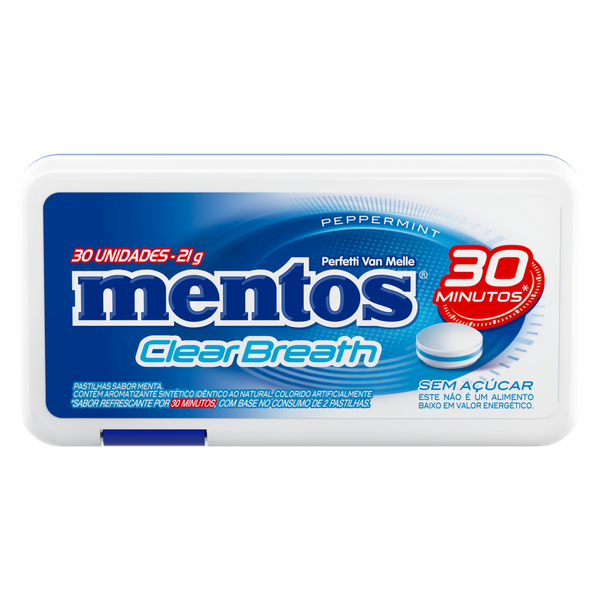 Chicle Mentos Clear Breath 30min 21gr