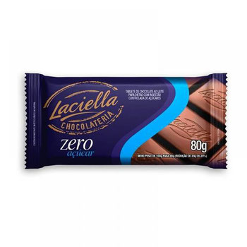 Chocolate Ao Leite Zero Laciella 80gr