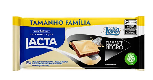 Chocolate Lacta Diamante Negro Laka 165gr