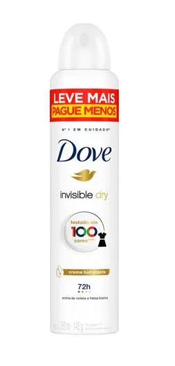 Desodorante Dove Aero Fem Invisible Dry Prom 145gr
