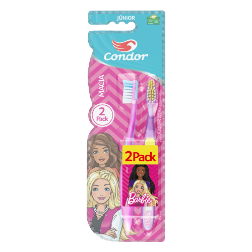 Escova Dental Infantil Condor Barbie L2p1