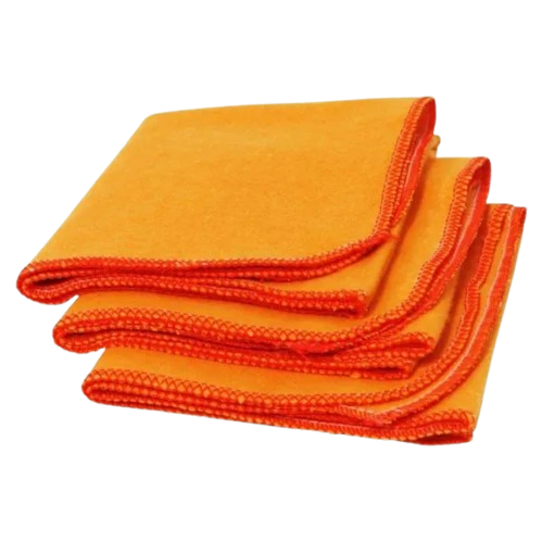 Flanela P/Limpeza Laranja 30cmx50cm