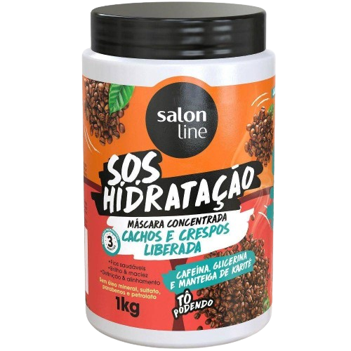 Mascara Salon Line Sos Hidratacao Cachos Cresp 1kg