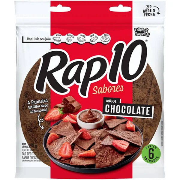 Massa Crepe Rap 10 Chocolate 198gr