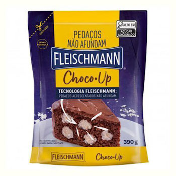 Mistura Bolo Fleischmann Chocoup 390gr