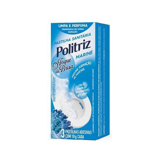 Pastilha Sanitaria Politriz Toque Brisa Marine 10gr
