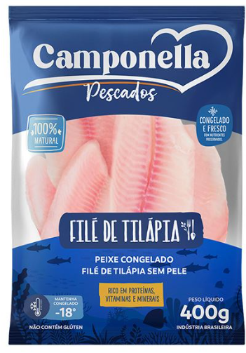 Peixe File Tilapia Camponella 400g