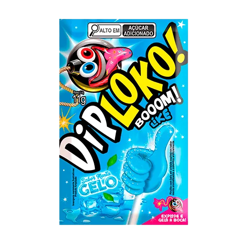 Pirulito Dip Loko Boom Gelo 11gr