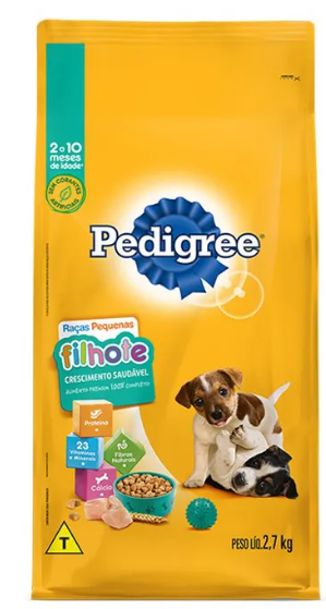 Racao Pedigree Filhote 2,7kg