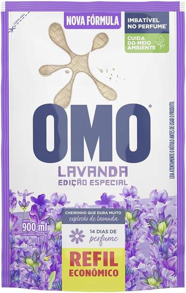 Sabao Liquido Omo Lavanda Refil 900ml