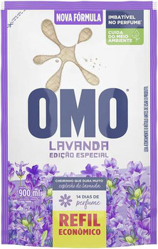 Sabao Liquido Omo Lavanda Refil 900ml