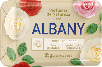Sabonete Albany Rosa  Aveludada 85gr