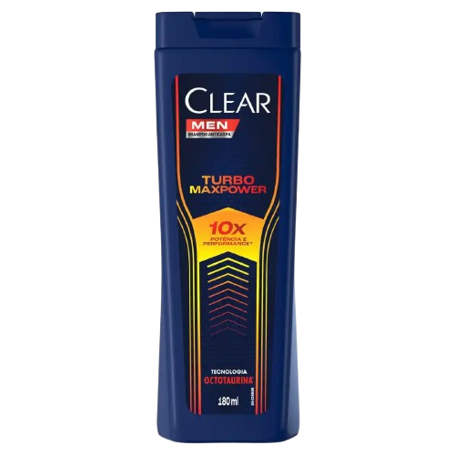 Shampoo Clear Anticaspa Men Turbo Maxpower 180ml