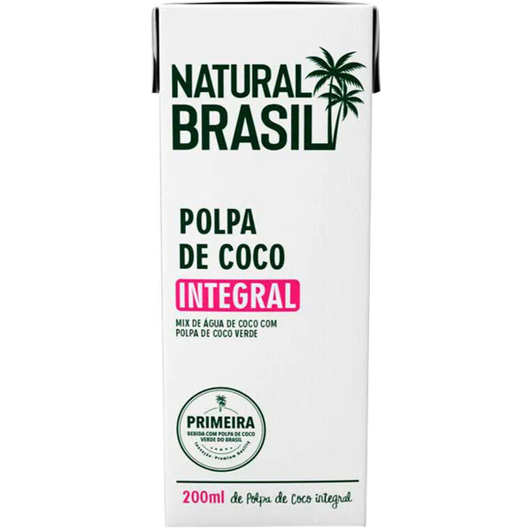 Agua De Coco Com Polpa Natural BRASIL 200ml