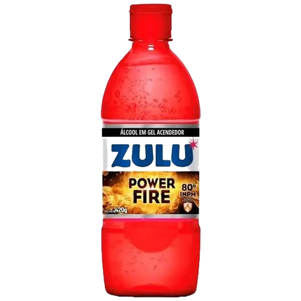 ALCOOL GEL ACENDEDOR ZULU 80° 420g