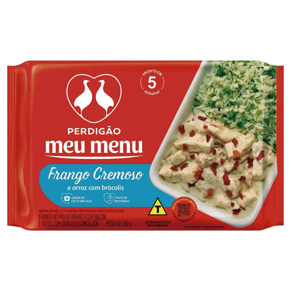 Arroz Com Brócolis E Frango Cremoso C/ Bacon PERDIGÃO 300g