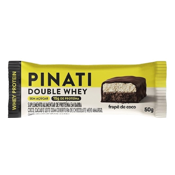 Barrinha de Proteína Frapê De Coco PINATI DOUBLE 50g