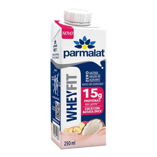 Bebida Láctea WheyFit 15g Proteina Zero Lactose Coco Com Batata Doce PARMALAT 250g