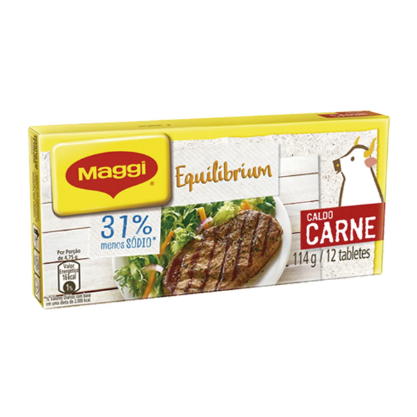 Caldo Carne Menos Sódio MAGGI 114g