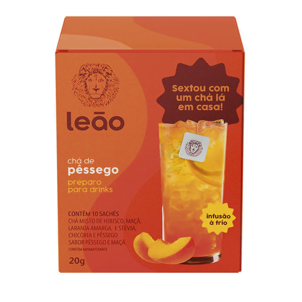 Chá Para Drinks Pêssego LEAO 20g