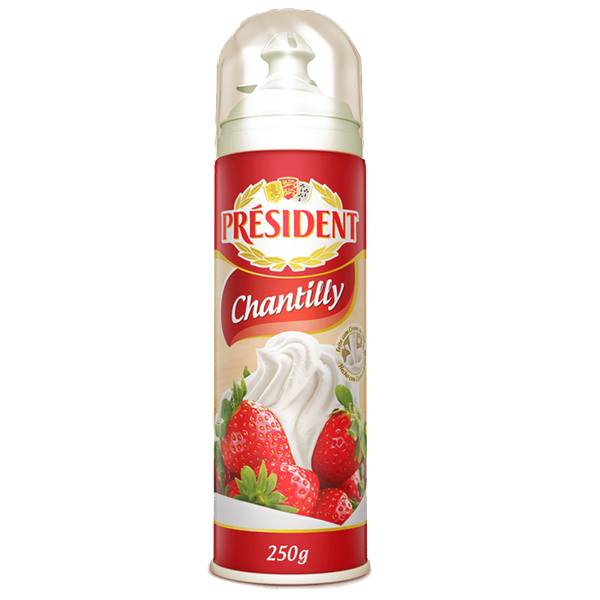 CREME CHANTILLY SPRAY PRESIDENT 250g