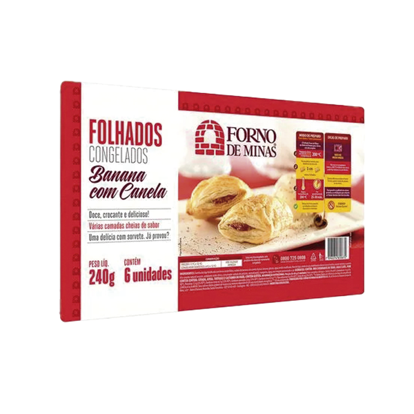 Folhado Banana C/ Canela FORNO D MINAS 240g