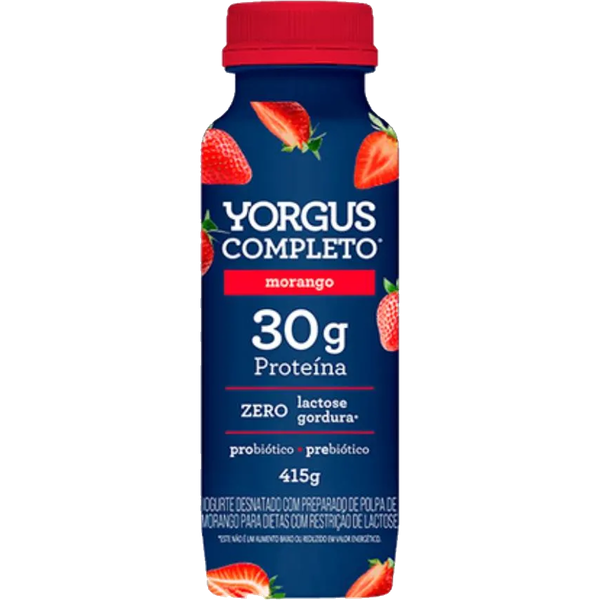 Iogurte Morango 30g Proteina YORGUS 415g