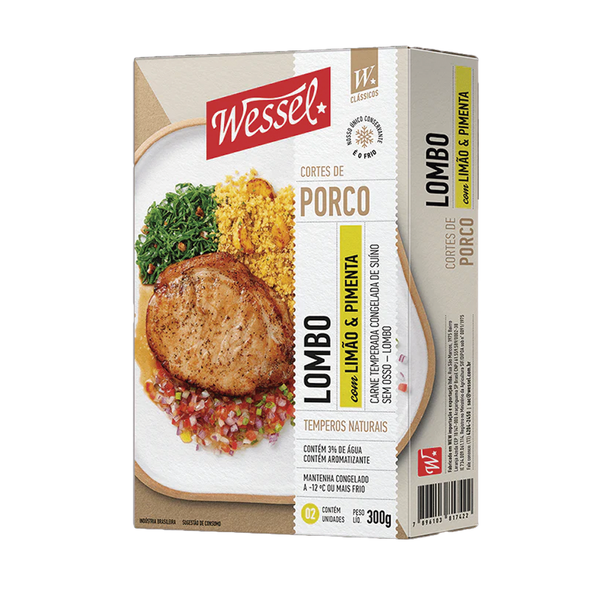 Lombo de Porco c/ Limão e Pimenta WESSEL 300g