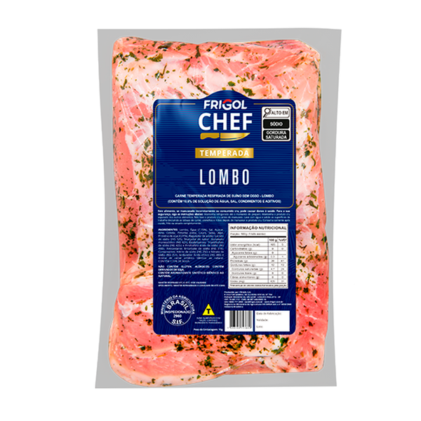 Lombo Suíno Temperado CHEF FRIGOL kg