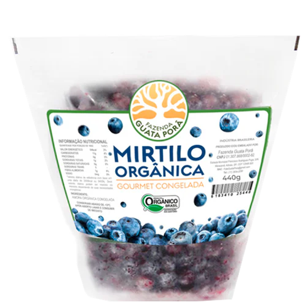 Mirtilo Orgânico Congelado FAZENDA GUATA PORA 440g