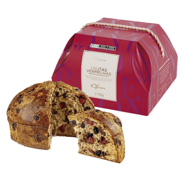 Panetone Genovês Frutas Vermelhas OFNER 750g