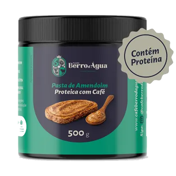 PASTA DE AMENDOIM BERRO DAGUA PROTEICA 500g