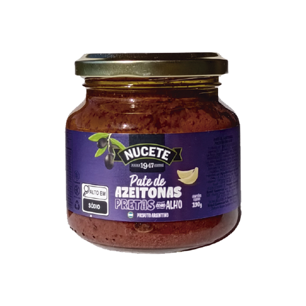 Patê Azeitonas Preta Com Alho NUCETE 190g
