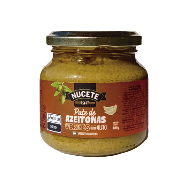 Patê Azeitonas Verdes Com Alho NUCETE 190g