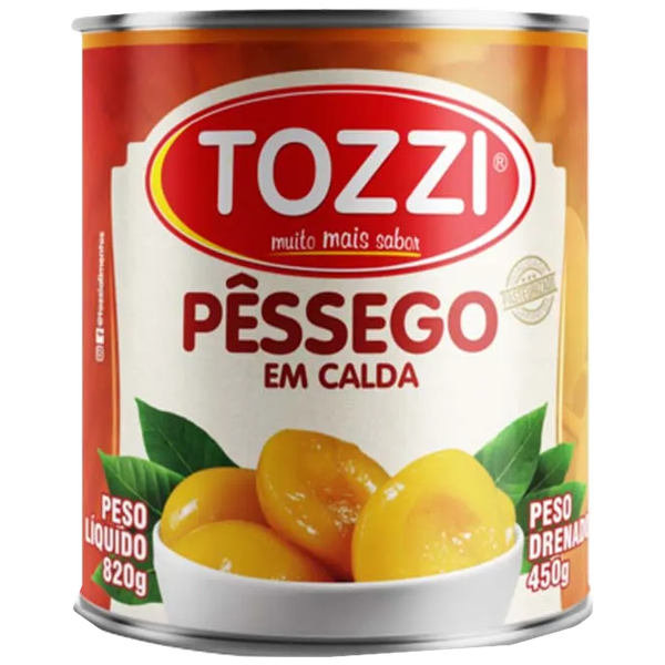 Pessego Em Calda Zero TOZZI 450g