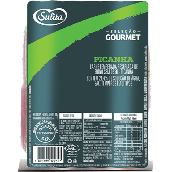 PICANHA SUINA TEMP.SULITA GORMET kg