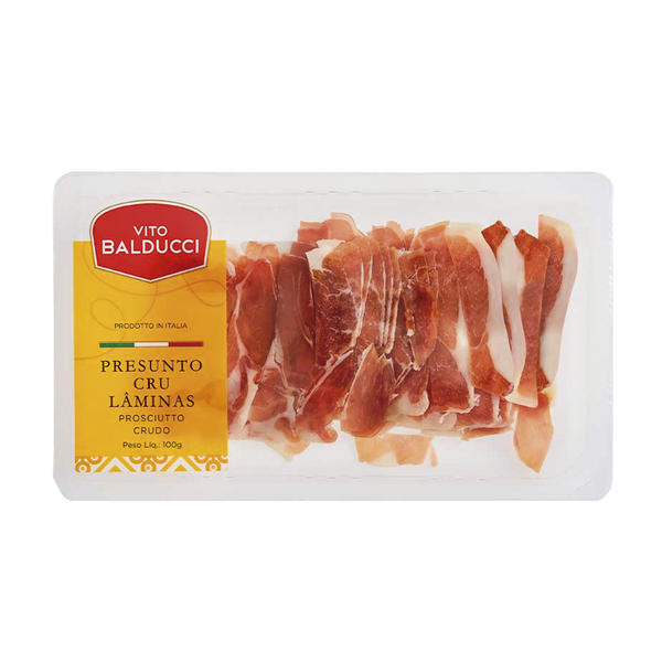 Presunto Cru Tiras Extra Finas VITO BALDUCCI 100g