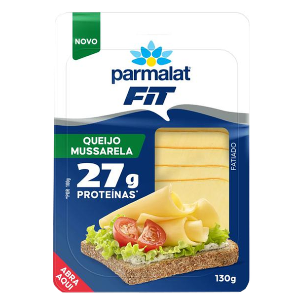 QJ MUSSARELA  FATIADA FIT PARMALATE 130g